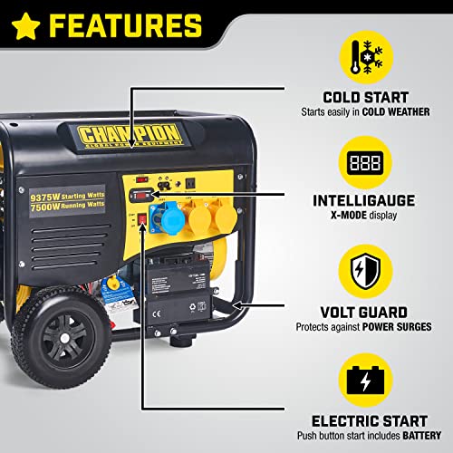 Champion Power Equipment CPG9000E2 8000 Watt Portable Petrol Frame Generator