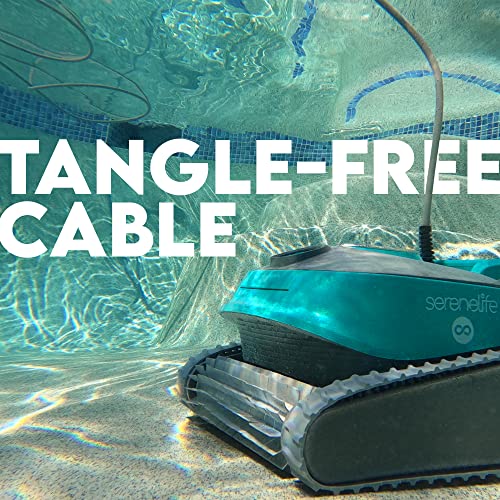 SereneLife - Automatic Robot Pool Cleaner, Pool Cleaning Robot with Three Motors