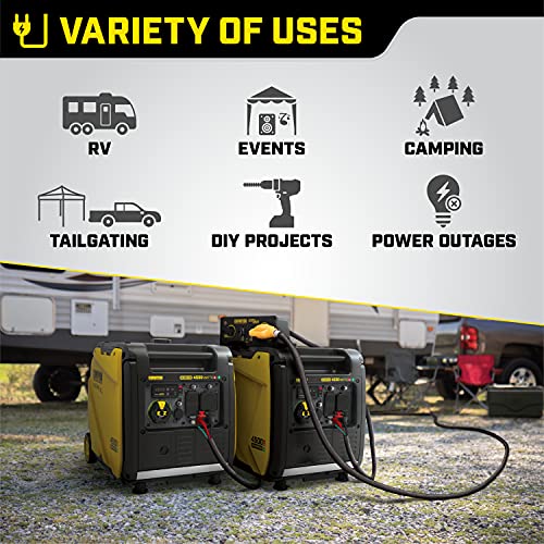 Champion Power Equipment 200988 4500-Watt Dual Fuel RV Ready Portable Inverter Generator