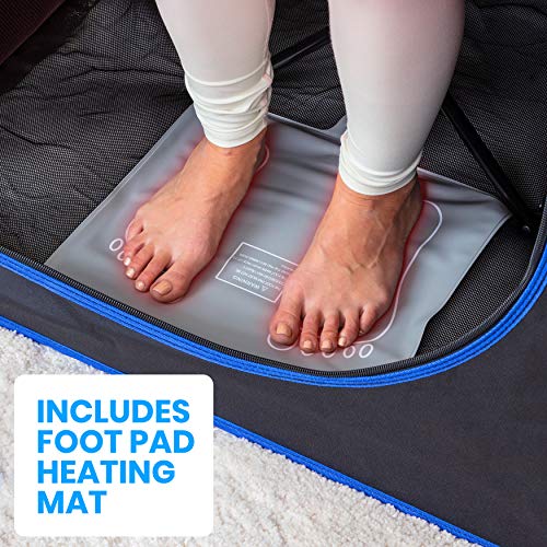 SereneLife Portable Full Size Infrared Home Spa| One Person Sauna |