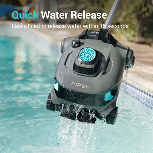(2023 New) AIPER Elite Pro Cordless Robotic Pool Cleaner, Wall-Climbing Automatic Pool Vacuum Cleaner