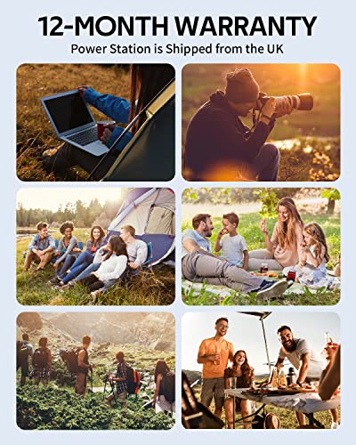 CERIHA 600W Portable Power Station UK, 622Wh Solar Generator