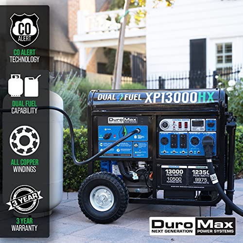 DuroMax XP13000HX Dual Fuel Portable Generator