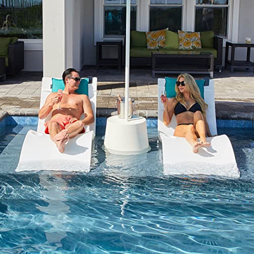 Floating Luxuries Kai Shelf Lounger, in-Pool, Use in Pools with Shelves Up to 9 Inches Deep
