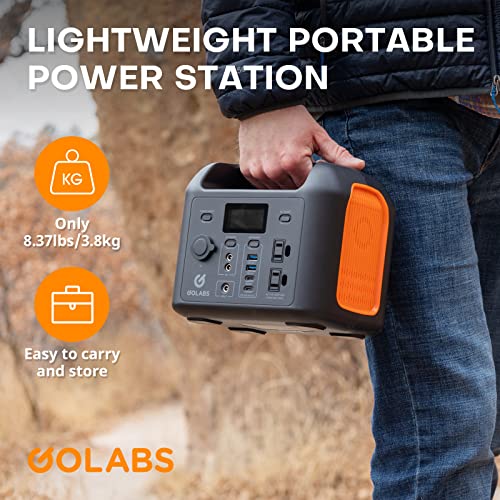 GOLABS R300 Portable Power Station, 299Wh LiFePO4 Battery Backup