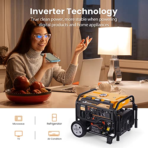 maXpeedingrods 5500W Portable Petrol Inverter Generator