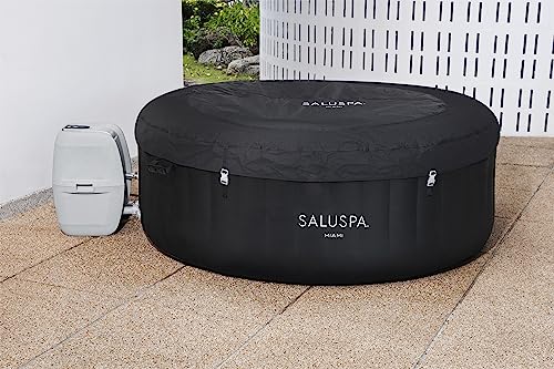 Bestway Miami SaluSpa 2 to 4 Person Inflatable Round Outdoor Hot Tub Spa with 140 Soothing AirJets