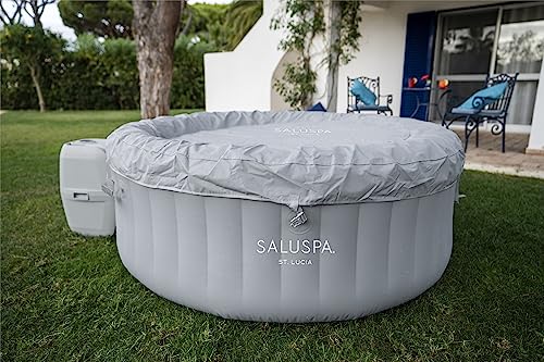 Bestway St. Lucia SaluSpa 2 to 3 Person Inflatable Round Outdoor Hot Tub with 110 Soothing AirJets