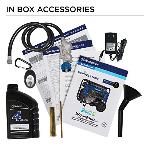 Westinghouse Outdoor Power Equipment 12500 Peak Watt Dual Fuel Home Backup