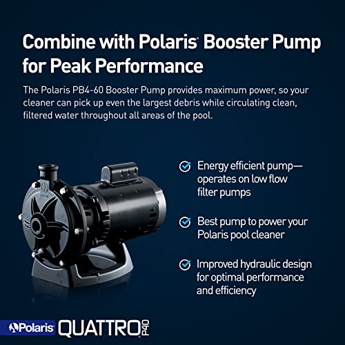 Polaris Quattro P40 Pressure Side Pool Cleaner for All In-Ground Pool Surfaces