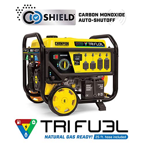 Champion Power Equipment 100416 10,000/8,000-Watt TRI Fuel Portable Natural Gas Generator