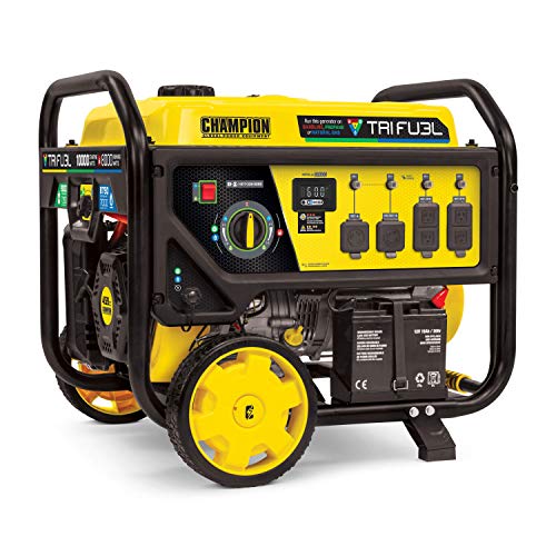 Champion Power Equipment 100416 10,000/8,000-Watt TRI Fuel Portable Natural Gas Generator