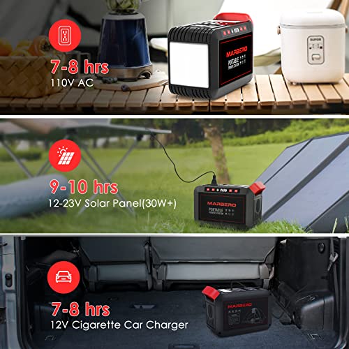 MARBERO 200W Portable Power Station 148Wh Camping Solar Generator