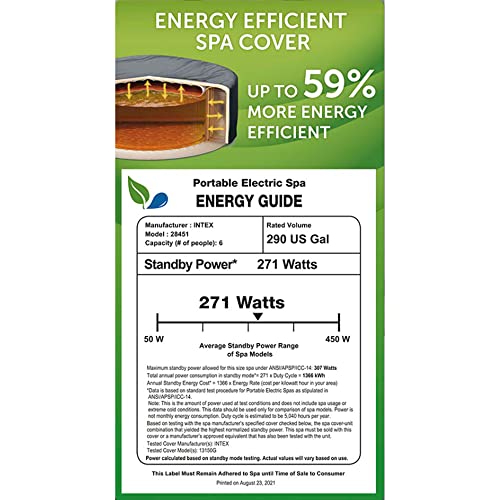 Intex 28451EP PureSpa Plus 6 Person Portable Inflatable Square Hot Tub Spa with 170 Bubble Jets