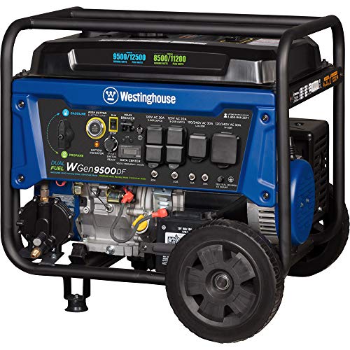 Westinghouse Outdoor Power Equipment 12500 Peak Watt Dual Fuel Home Backup