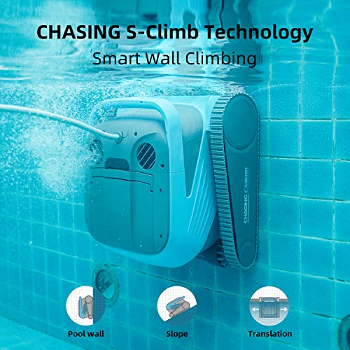 Chasing CM600 Robotic Pool Cleaner, Pool Vacuum Support Different Shape’s Pool Up to 300m²