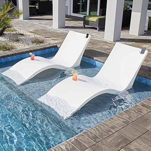 Floating Luxuries Kai Shelf Lounger, in-Pool, Use in Pools with Shelves Up to 9 Inches Deep