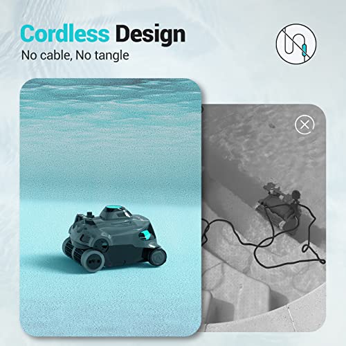 (2023 New) AIPER Elite Pro Cordless Robotic Pool Cleaner, Wall-Climbing Automatic Pool Vacuum Cleaner