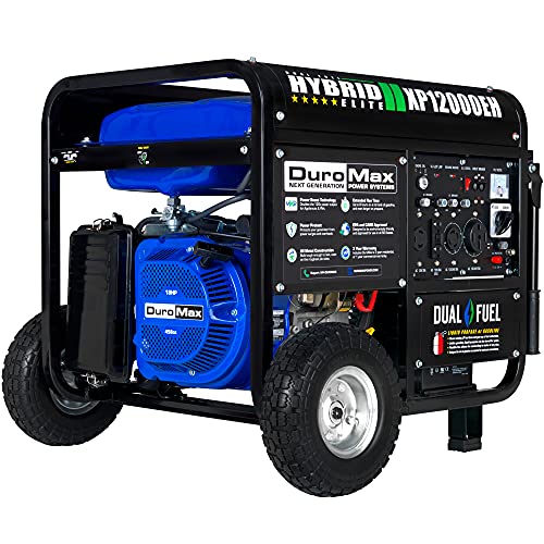 DuroMax XP12000EH Generator-12000 Watt Gas or Propane Powered Home Back Up