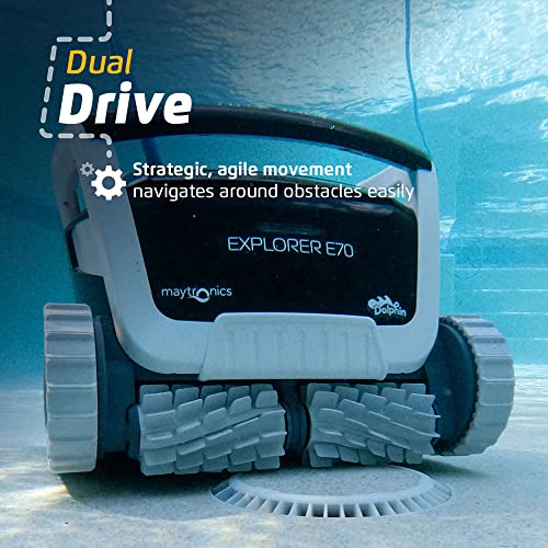 DOLPHIN Explorer E70 Robotic Pool Vacuum Cleaner with Wi-Fi