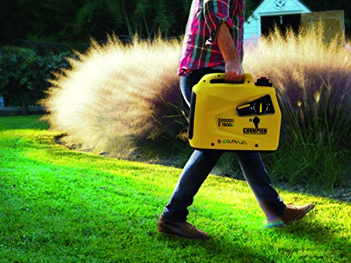 Champion Power Equipment 8200i-E-DF-EU Petrol + Gas (2000 Watt, Power Inverter Generator