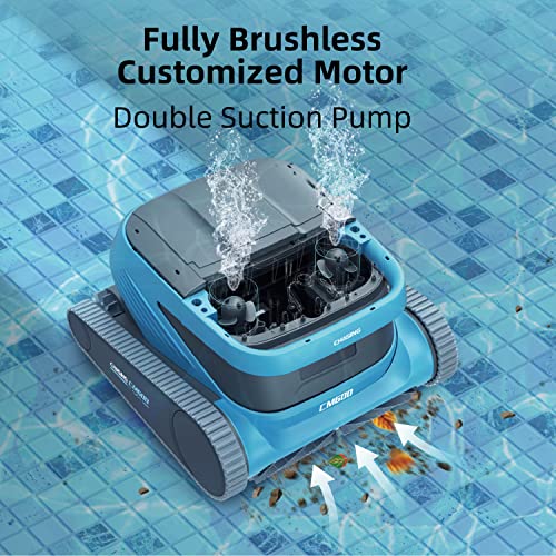 Chasing CM600 Robotic Pool Cleaner, Pool Vacuum Support Different Shape’s Pool Up to 300m²
