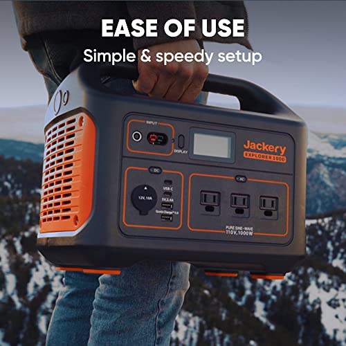 Jackery Portable Power Station Explorer 1000, 1002Wh Solar Generator