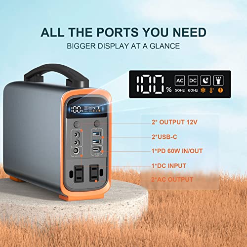 Portable Power Station, 240Wh Emergency Power Supply