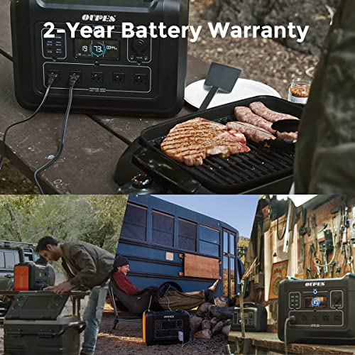 OUPES 2400W Portable Power Station, 2232Wh Solar Powered Generator