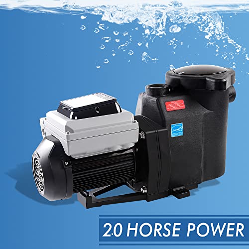 BLUE WORKS Variable Speed Pool Pump Inground, Inground Pool Pump 2HP