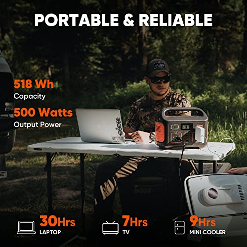 Jackery Portable Power Station Explorer 500, 518Wh Outdoor Solar Mobile Generator