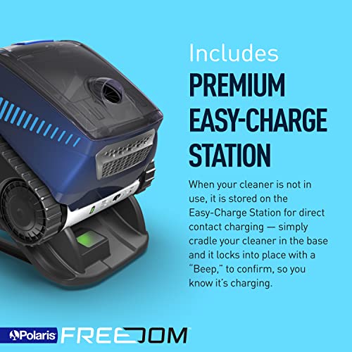 Polaris FREEDOM Cordless Robotic Pool Cleaner, Cable-Free for All In-Ground Pools up to 50ft