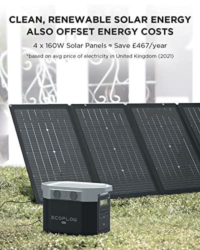 ECOFLOW DELTA Max (1600) Portable Power Station, 1612Wh Expandable Capacity with 4 x 2000W (4600W Surge)