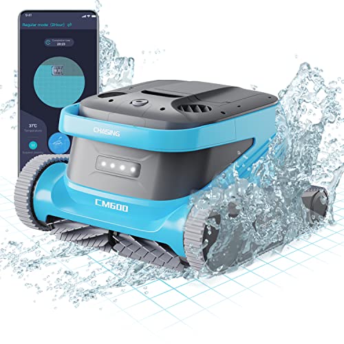 Chasing CM600 Robotic Pool Cleaner, Pool Vacuum Support Different Shape’s Pool Up to 300m²