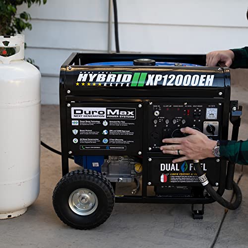 DuroMax XP12000EH Generator-12000 Watt Gas or Propane Powered Home Back Up