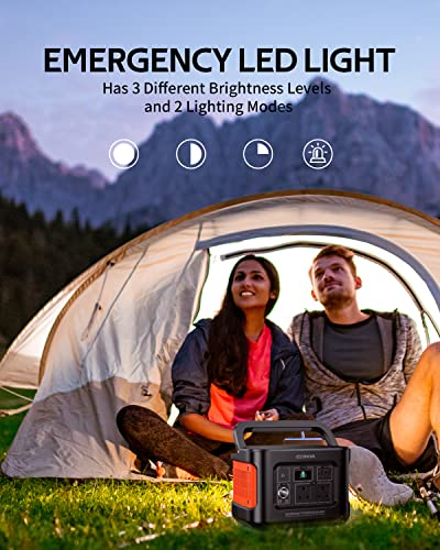 CERIHA 600W Portable Power Station UK, 622Wh Solar Generator