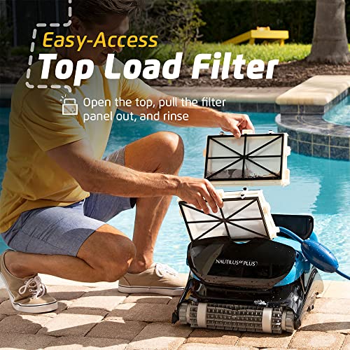 Dolphin Nautilus CC Plus Robotic Pool Vacuum Cleaner with Universal Caddy