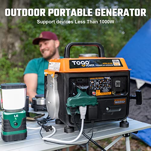 TogoPower Portable Generator, 1000W Gasoline Powered Generator
