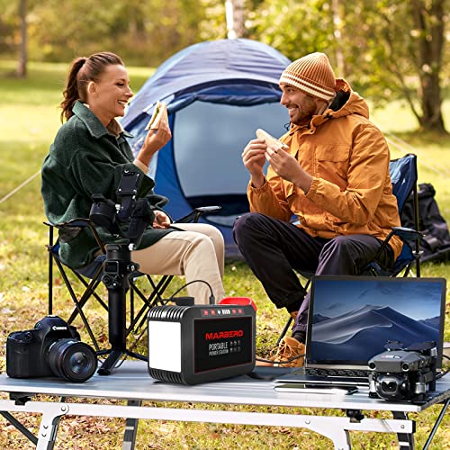 MARBERO 200W Portable Power Station 148Wh Camping Solar Generator