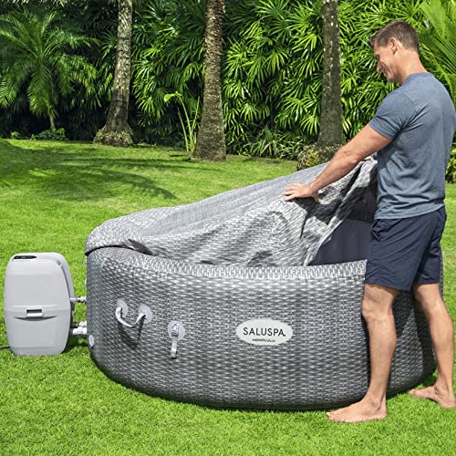 Bestway Honolulu SaluSpa 2-6 Person Inflatable Round Outdoor Hot Tub Spa with 140 Soothing AirJets