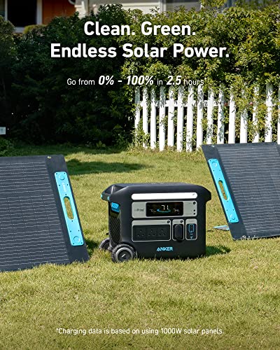 Anker SOLIX F2000 Portable Power Station, PowerHouse 767, 2400W Solar Generator