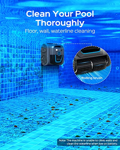 WYBOT High-end Cordless Wall Climbing Robotic Pool Cleaner with APP Mode