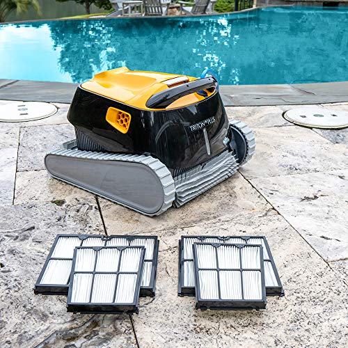 Dolphin Triton PS Plus Robotic Pool Vacuum Cleaner with Upgraded Ultra-Fine Filters