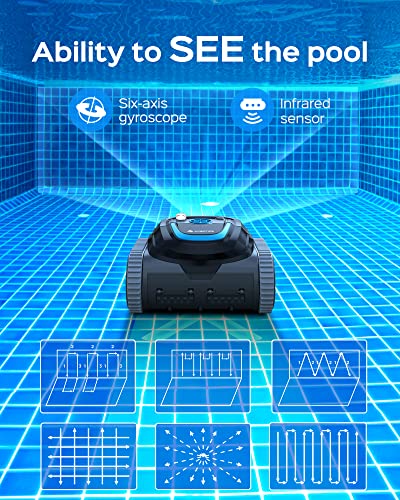 WYBOT High-end Cordless Wall Climbing Robotic Pool Cleaner with APP Mode