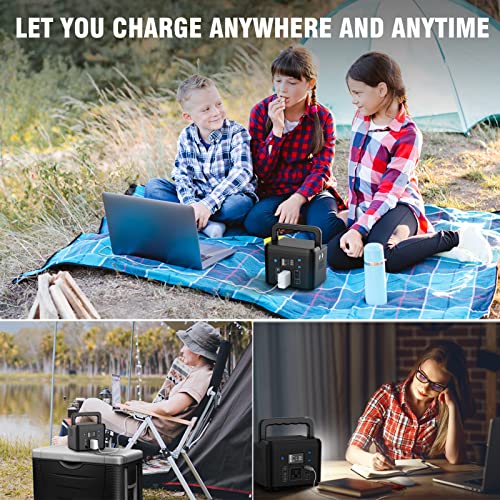 200W Portable Power Station, Powkey 120Wh/33,000mAh Power Bank