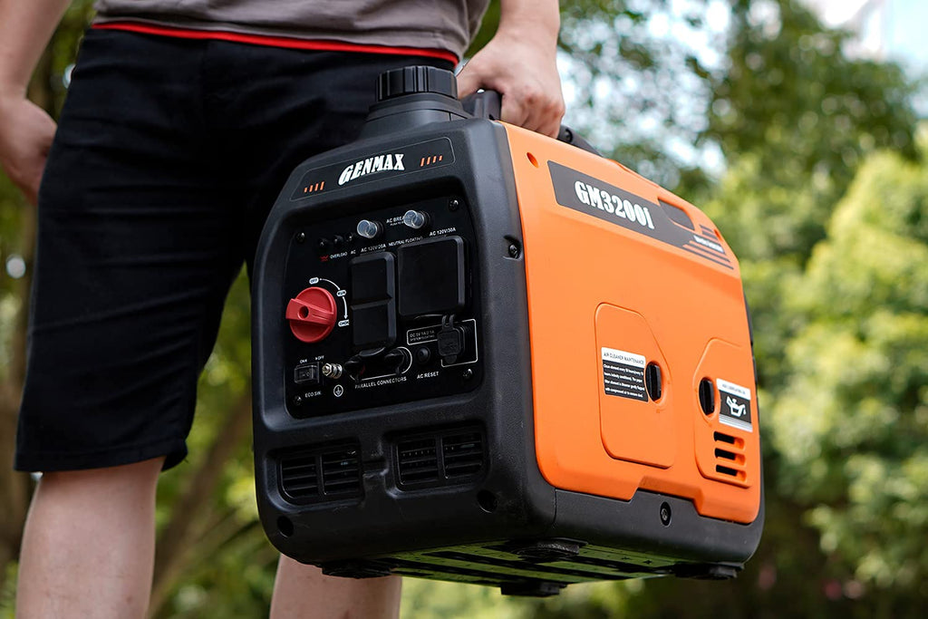GENMAX Portable Inverter Generator,3200W ultra-quiet gas engine & RV Ready
