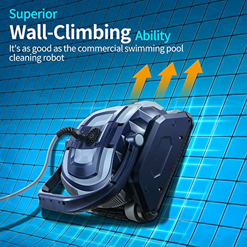 Moolan T1 Robotic Pool Vacuum Cleaner for In-Ground Pools up to 50 Feet